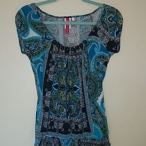 Capped sleeves shirt